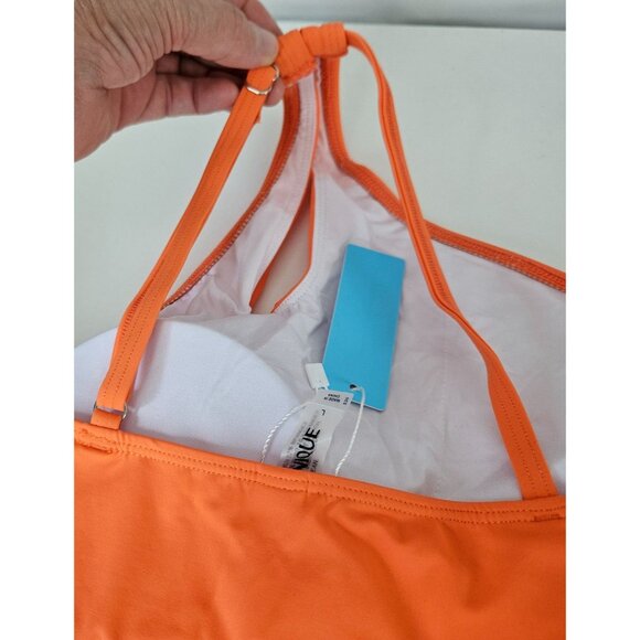 Womens Two-Piece High Waisted Bikini Set Large One Shoulder Beach Vacation Sexy - Picture 6 of 9